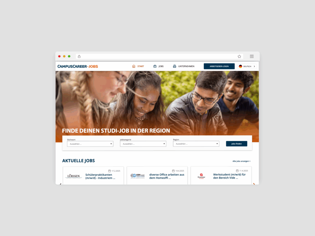 CampusCareer-Startseite